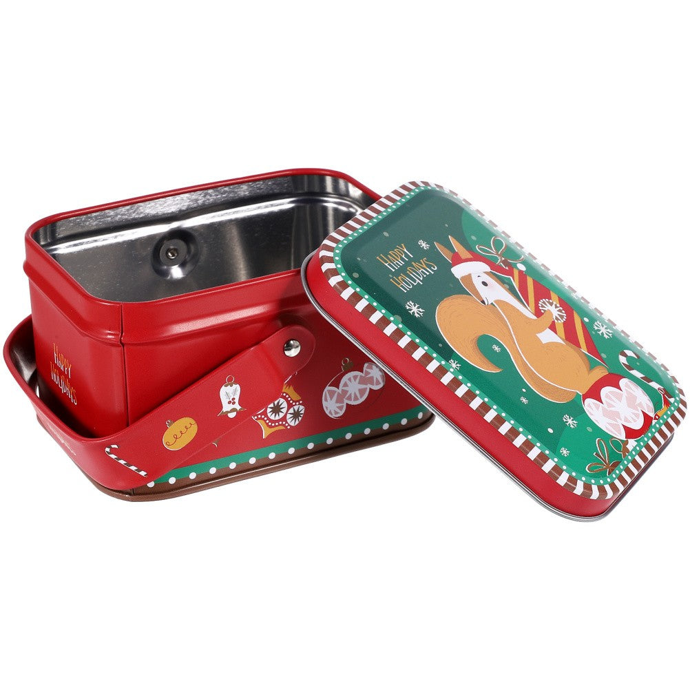 The Christmas Tin Box Cookie Boxes for Packaging Candy Container