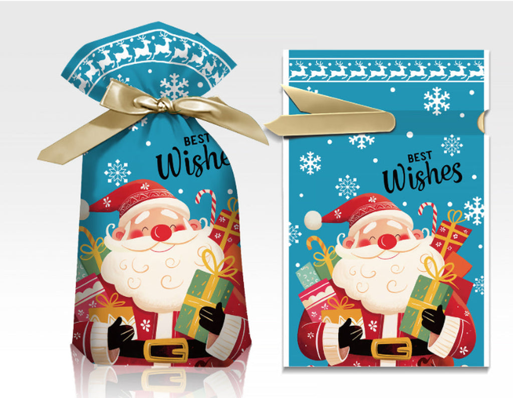 50PCS Drawstring Christmas Gift Bags Perfect for Party Treats Present Packaging