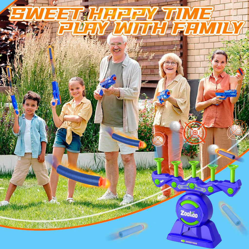 Hover Shooting Games Toys for 6 7 8 9 10+ Year Old Boys Kids, Nerf Gun Toy with Auto Reset Targets Birthday Christmas Xmas Gifts for 6-12 Year Old Boys Kids Outdoor & Indoor Cool Toy