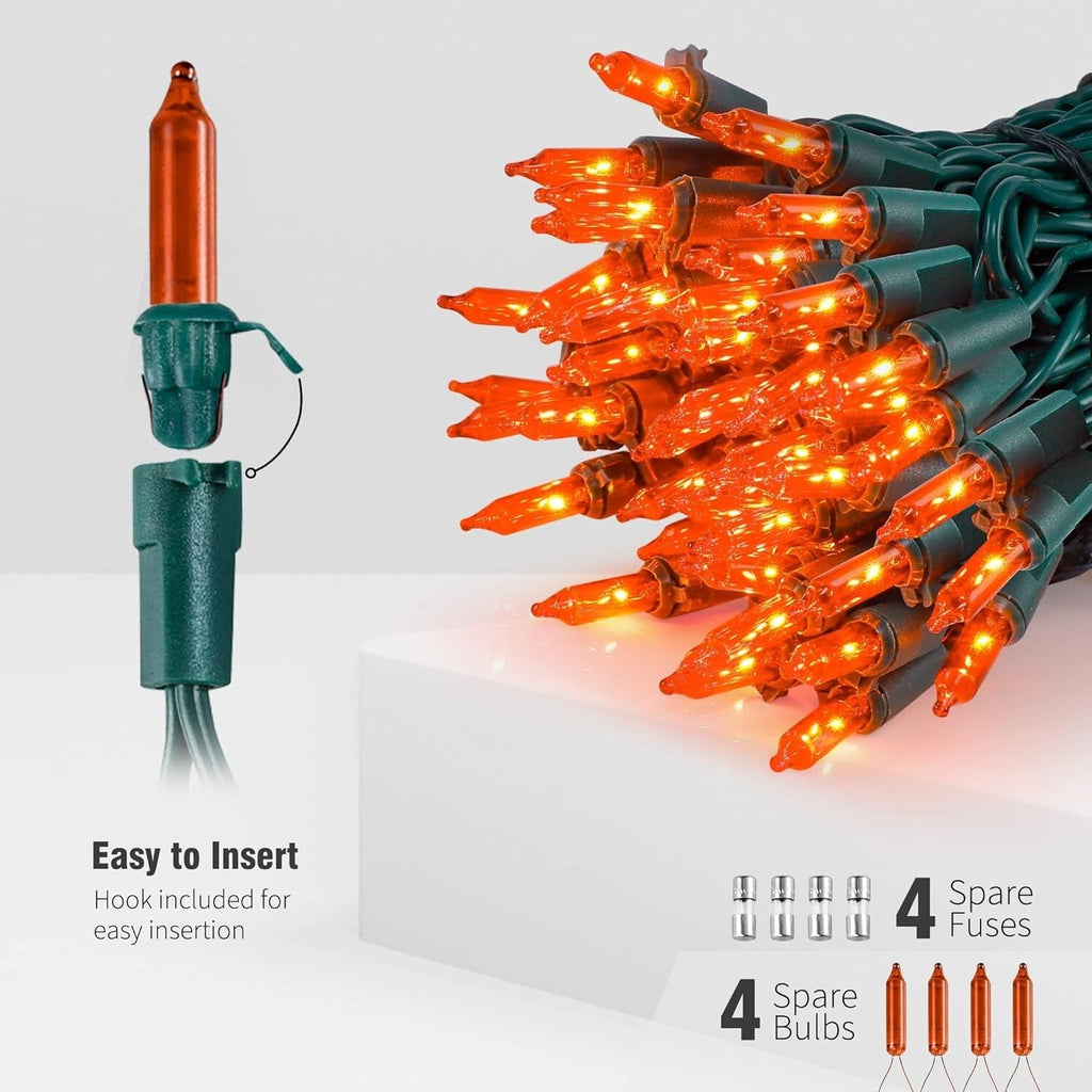 Fairy Lights Orange Colour 200 Bulbs Christmas Party Xmas Tree Decoration/Par