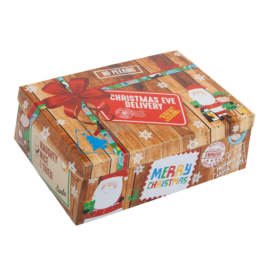 Christmas Eve Delivery Gift Box / Flat Pack - 45Cm X 34Cm X 12.5Cm