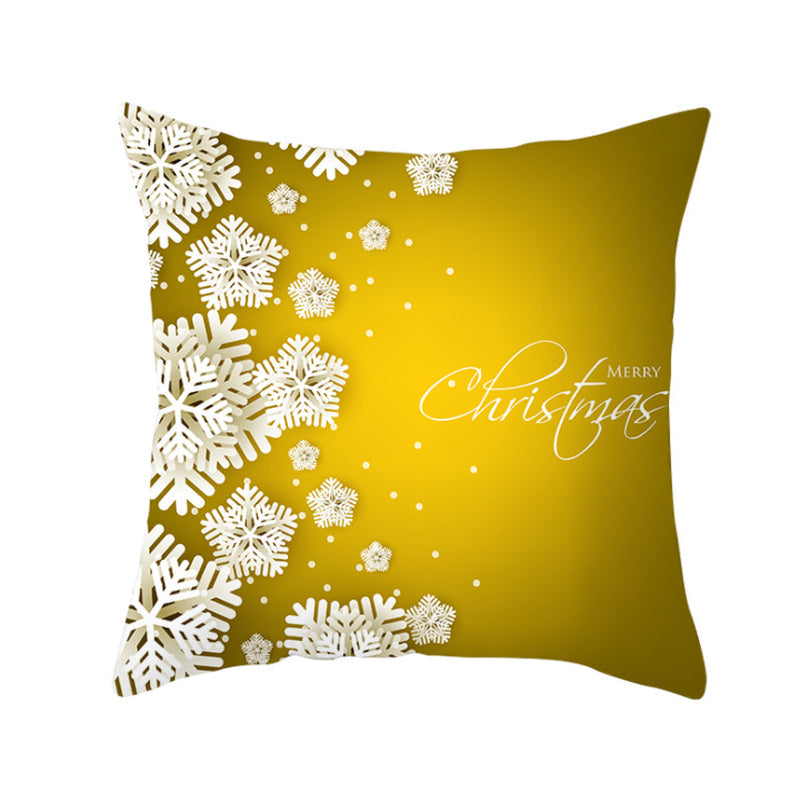 NEW 2025 CHRISTMAS NEW YEAR POLYESTER CUSHION COVER PILLOW CASE HOME SOFA DECOR