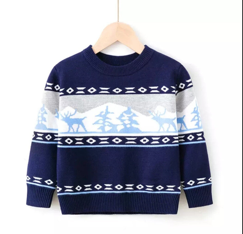 New Kids Boys and Girls Christmas Jumpers/ Sweaters Knitted Warm Winter