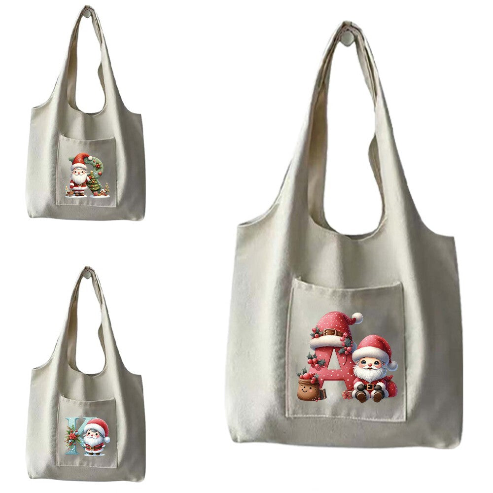 Christmas Gift Canvas Shopping Bag Shoulder Tote Shopper Bag Reusable Handbag UK