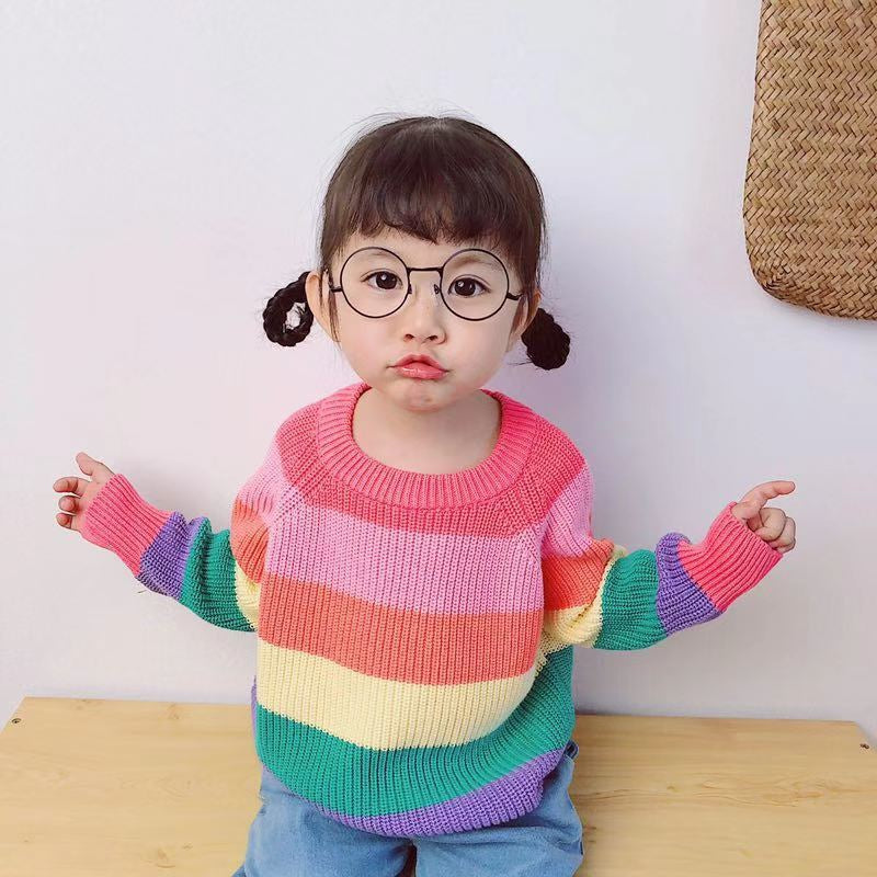 Boys Girls Winter Sweater Jumper Childrens Warm Christmas Knitted Age 2-8 Years