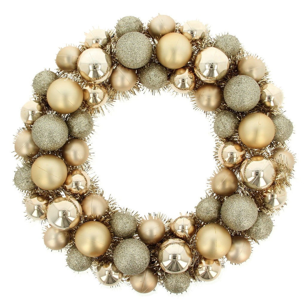 Christmas Wreath Tinsel Bauble Decorative Hanging Door Wall Winter Xmas D�Cor
