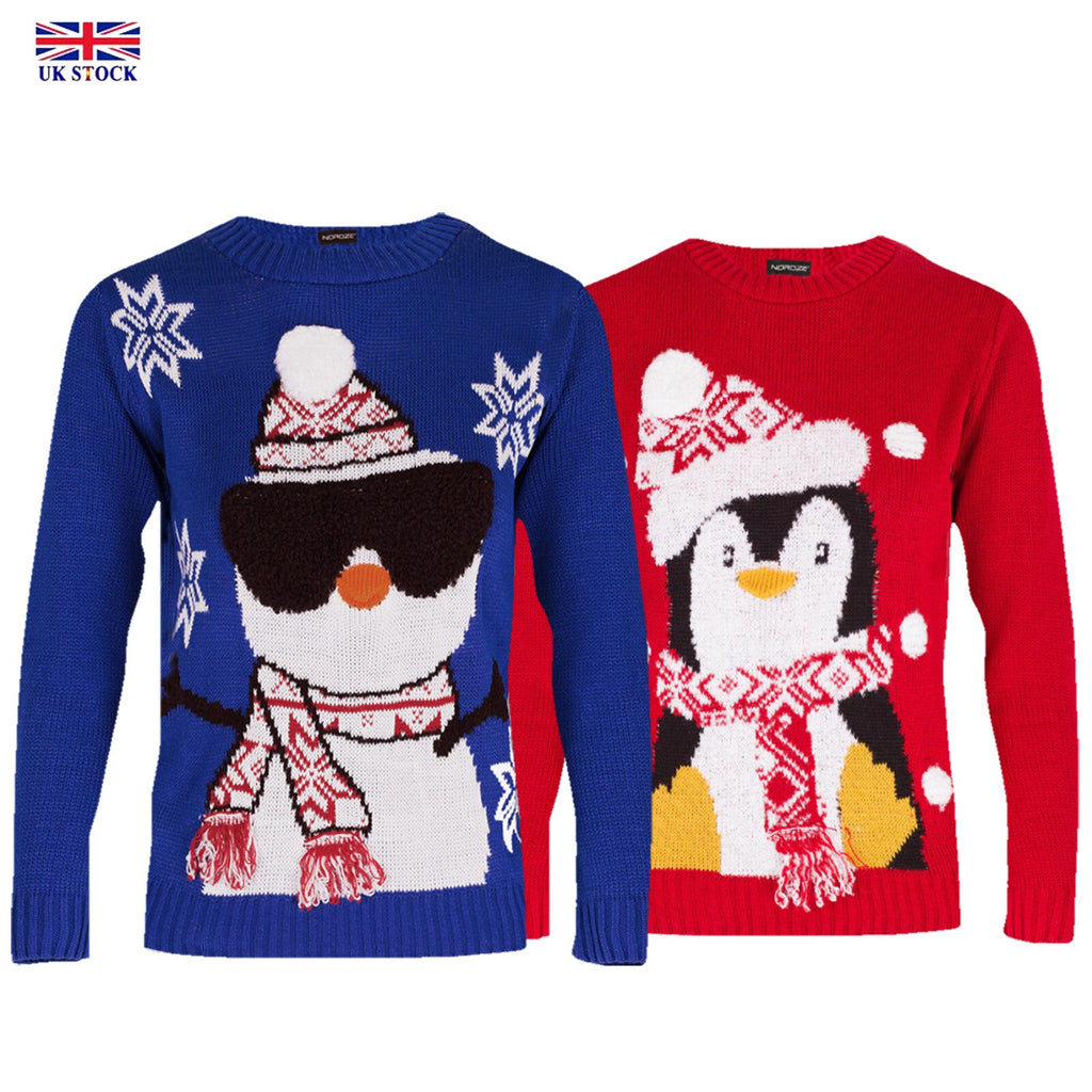 Boys Christmas Jumper 3D Kids Unisex Xmas Santa Snowman Penguin Pullover Sweater