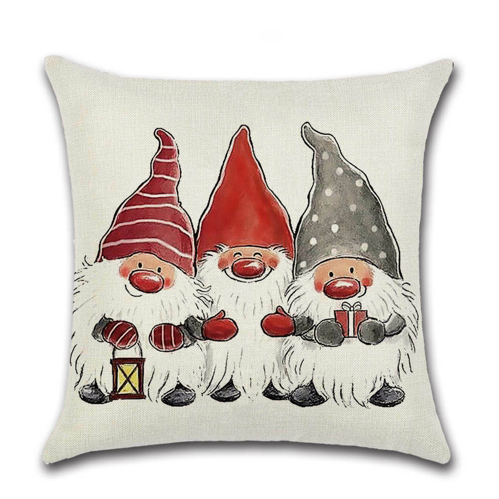 Christmas Pillow Case Cushion Cover Xmas Santa Claus Tree Snow Home Decor 45*45