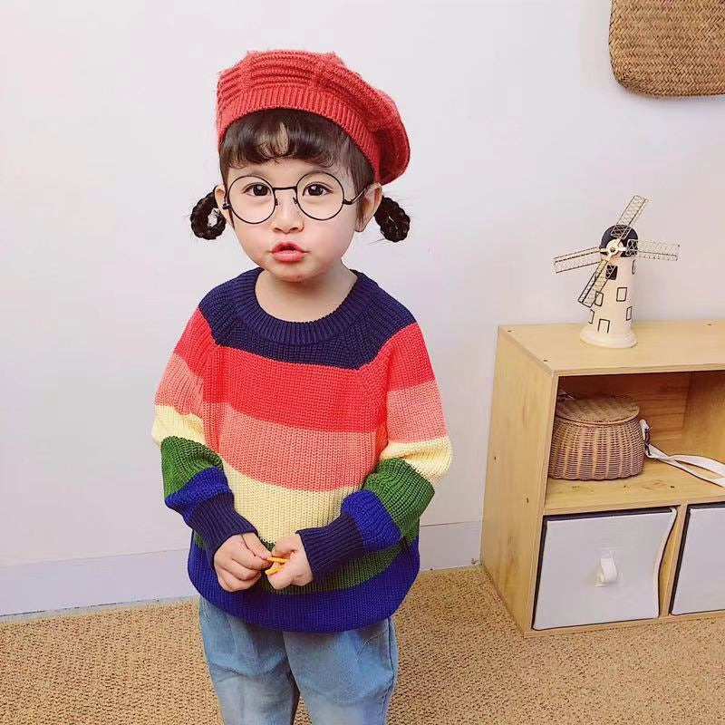 Boys Girls Winter Sweater Jumper Childrens Warm Christmas Knitted Age 2-8 Years