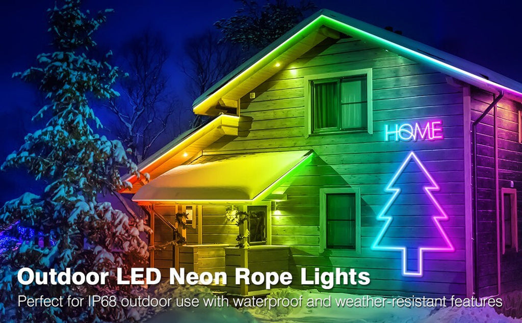 AILBTON Led Neon Rope Lights 10M Flexible Led Rope Lights,Control with App/Remot