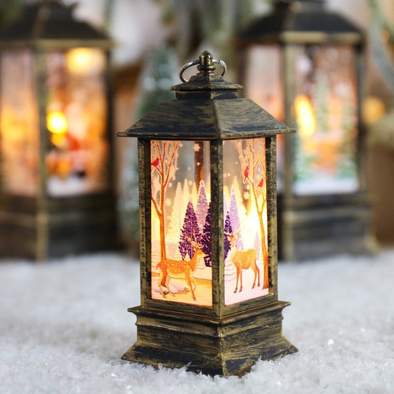 Outdoor Indoor Christmas Lantern Family Xmas Hanging LED Light Decor UK NEW