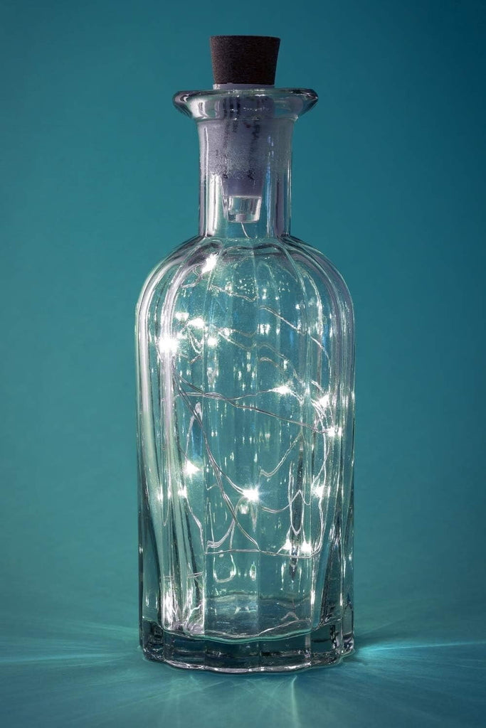 Auraglow Rechargeable USB LED Bottle Cork Wire Fairy String Lights