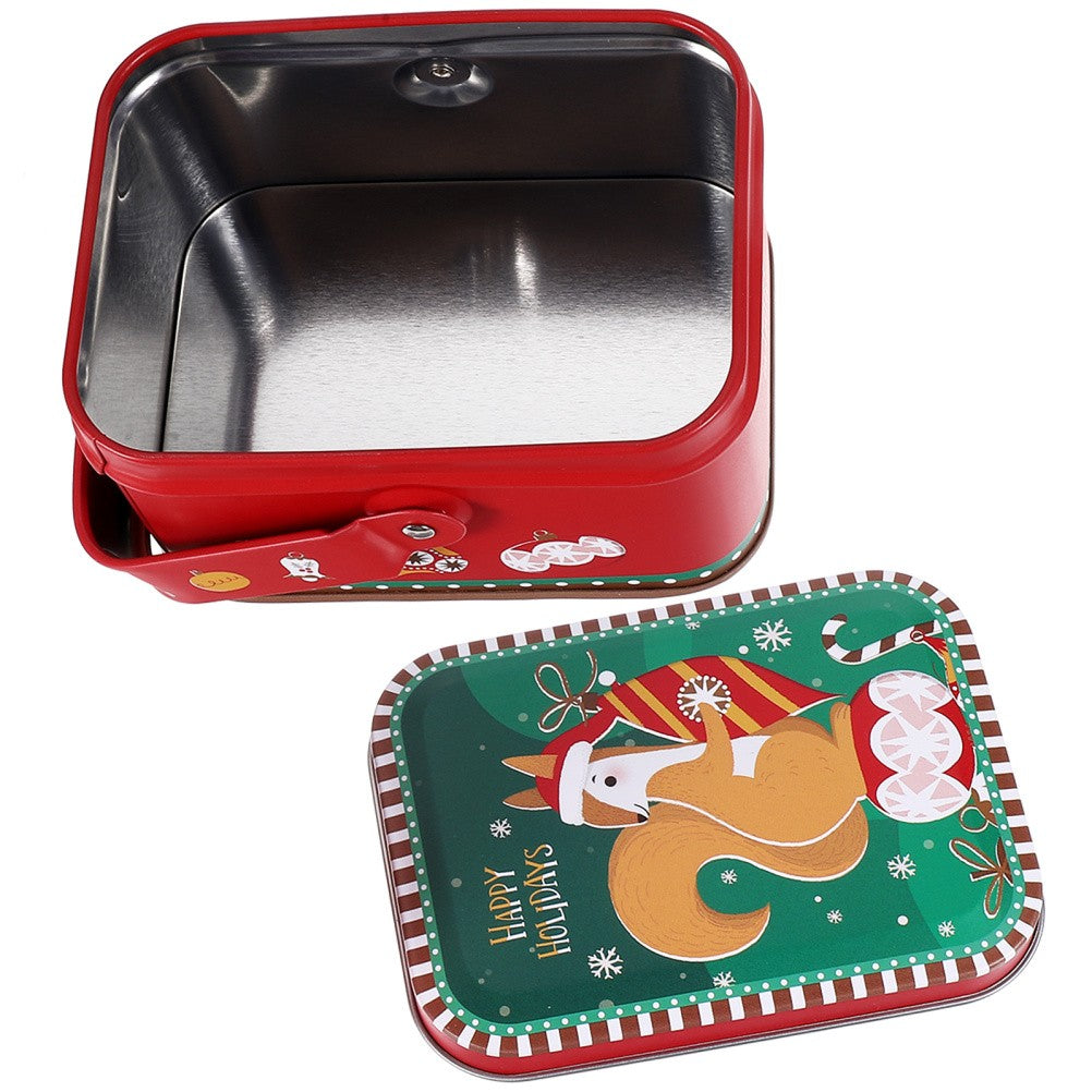 The Christmas Tin Box Cookie Boxes for Packaging Candy Container