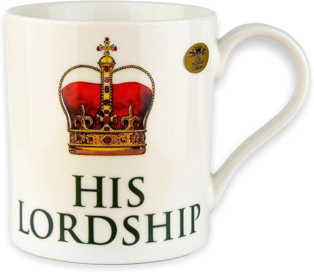 His Lordship & Her Ladyship Fine China Set of 2 Mugs in Individual Gift Boxes