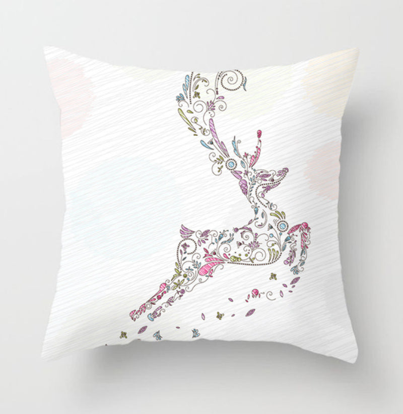 NEW 2025 CHRISTMAS NEW YEAR POLYESTER CUSHION COVER PILLOW CASE HOME SOFA DECOR