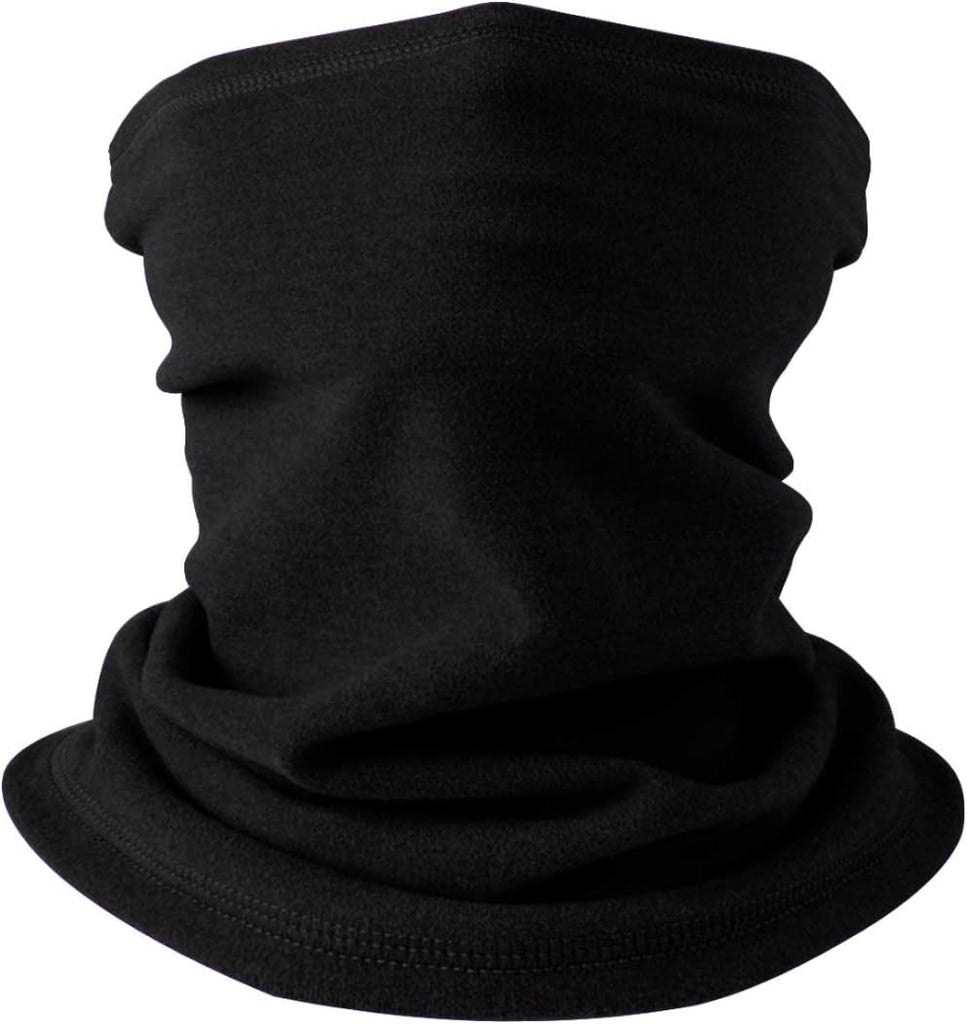 Neck Warmer Snood for Men & Women,Winter Neck Gaiter Fleece Bandana Face Covering Mask Windproof Neck Scarf Neckwear for Outdoor Sports Motorcycle Skiing Running Cycling
