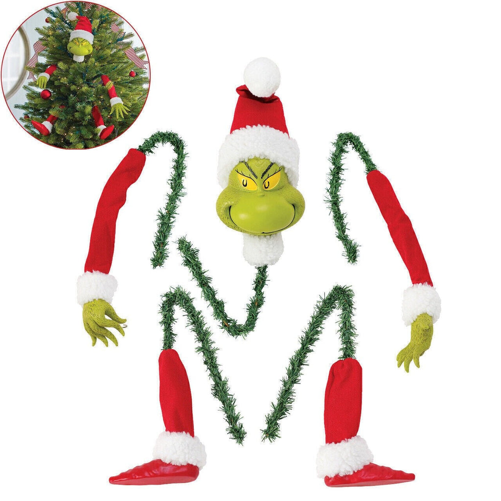 Grinch Arm Leg Head Ornaments Holder Christmas Tree Decorations Xmas Party Gift