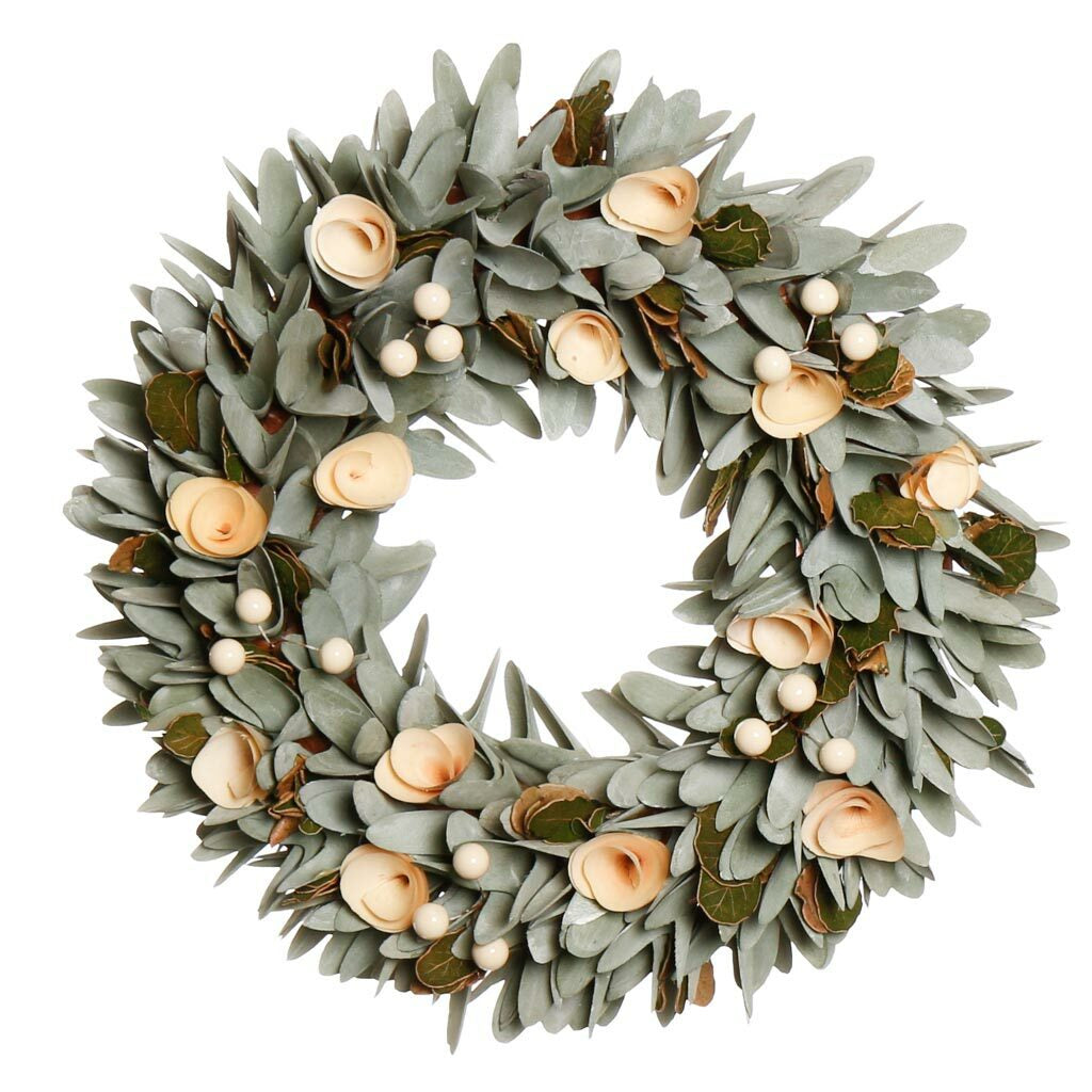 Large Traditional Front Door Wreath Wall Hanging Outdoor Garland Decorations