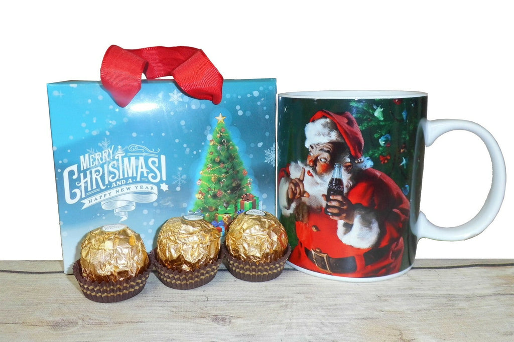 10 X Christmas Gift Bags - Xmas Tree Gift Box Sweet Packaging (12X8X10Cm High)