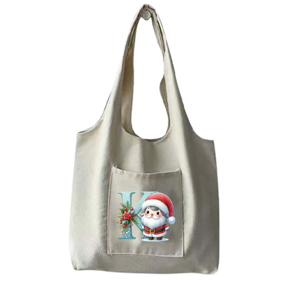 Christmas Gift Canvas Shopping Bag Shoulder Tote Shopper Bag Reusable Handbag UK