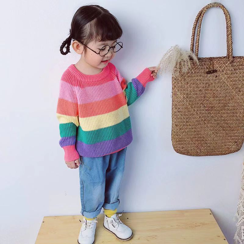 Boys Girls Winter Sweater Jumper Childrens Warm Christmas Knitted Age 2-8 Years