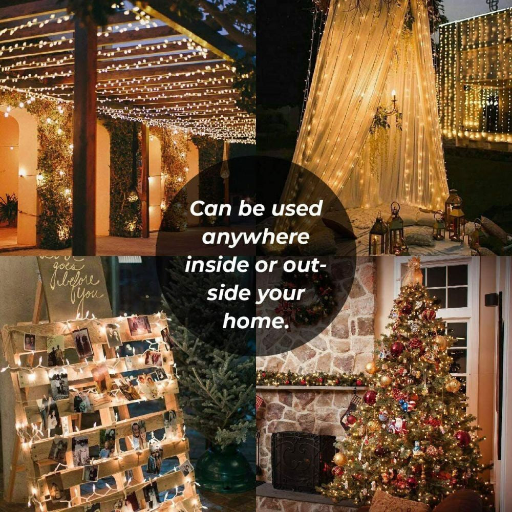 Fairy String Lights 10-100M Mains Plug in Christmas Tree Indoor & Outdoor UK