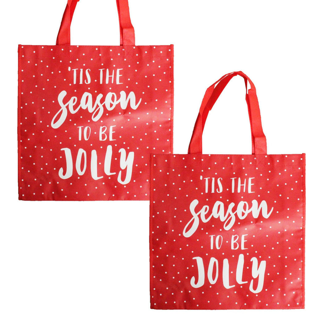Set of 2 Large Christmas Gift Bags Xmas Presents 38Cm X 38Cm - Choose Design