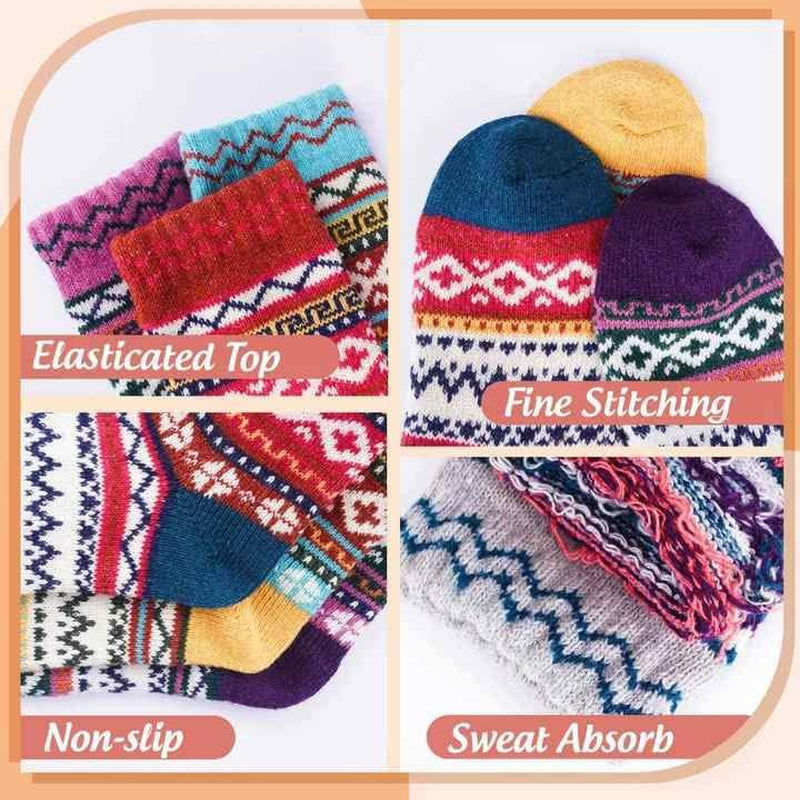 Christmas Gifts for Women Ladies Socks: Womens Socks 4-7 Thermal Winter Warm Sock, Grandma Christmas Gifts for Mum Her Presents for Women Wife Teenage Girls Sister Ladies Gift Stocking Fillers Women