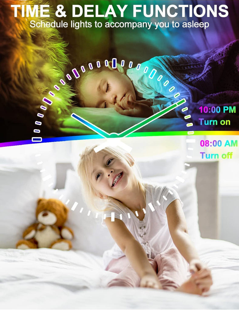 10M 20M RGBIC Chasing Effect LED String Fairy Lights Dream Color+Remote Control