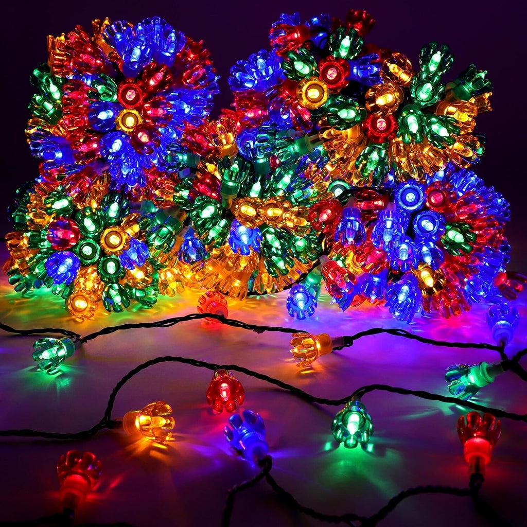 Christmas Concepts® 500 50M/164Ft Retro Multi Coloured LED Petal Lights