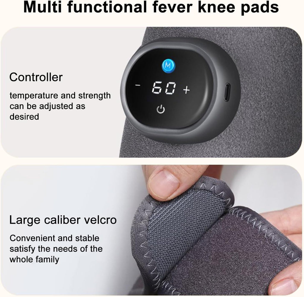 Christmas Gifts for Women Him,Vibration Heating Pads,Cordless Knee Massager with Heat,Knee Shoulder Elbow Massager for Pain Relief,3 Modes & Heat,Gifts for Women Men Mum Dad