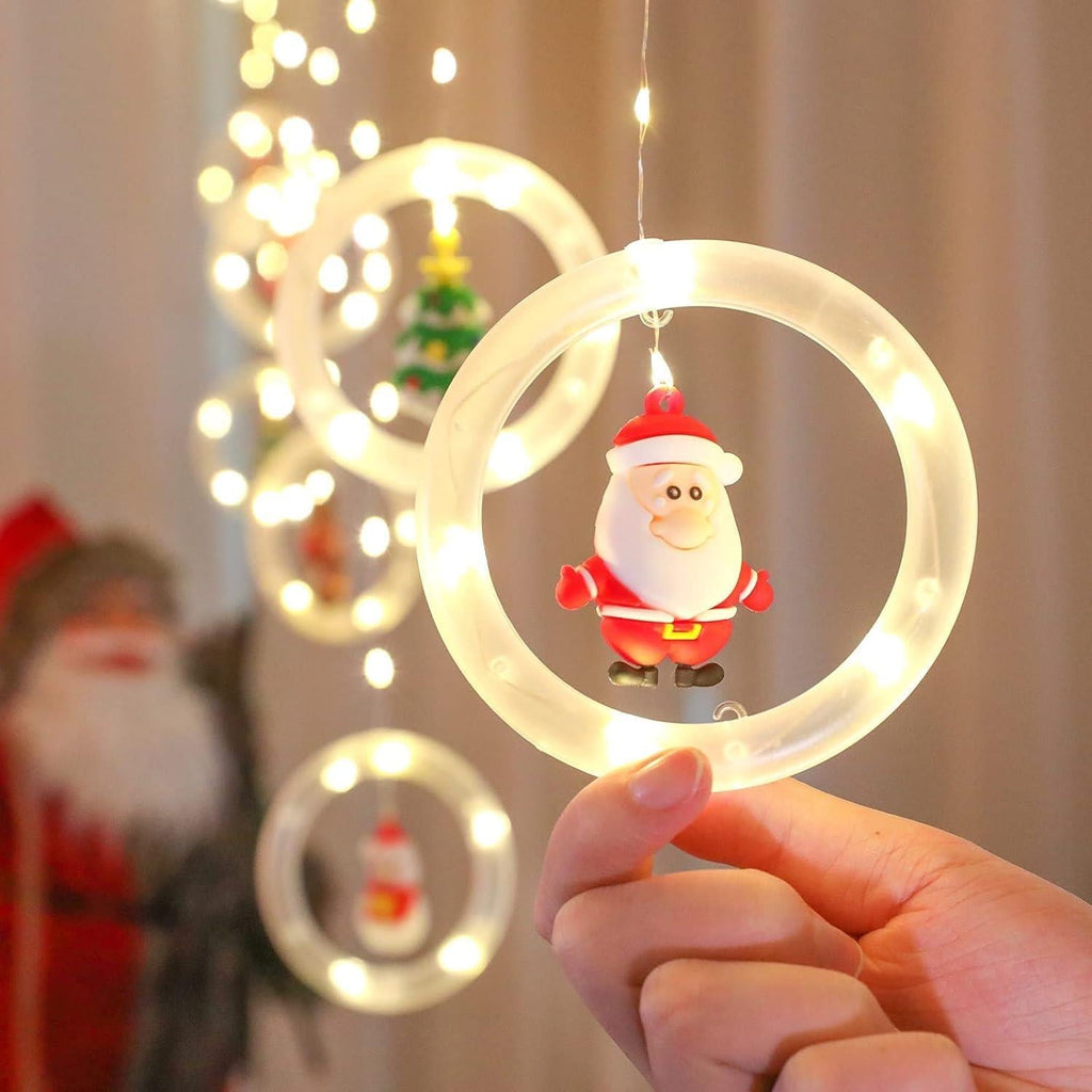 Christmas Window Lights Curtain Window LED Christmas LED Star Fairy String Light