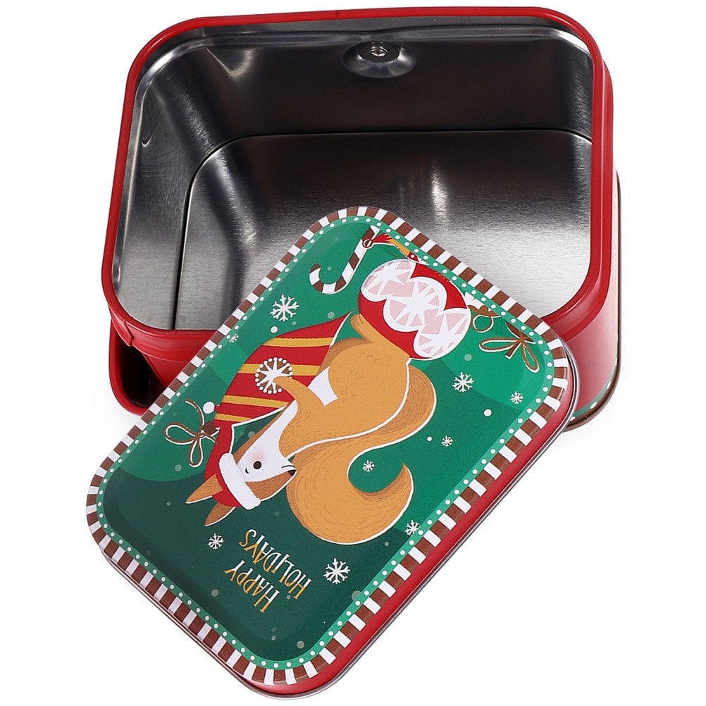 The Christmas Tin Box Cookie Boxes for Packaging Candy Container