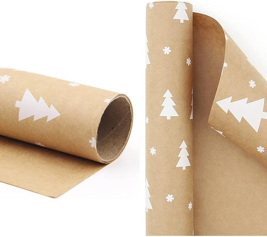 5PC 44*300CM Christmas Wrapping Paper Rolls Bundle, Gift Wrapping Paper Set, ...