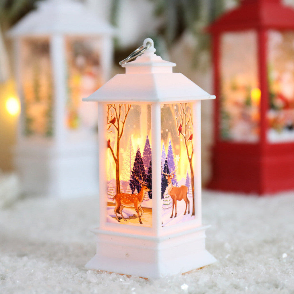 Outdoor Indoor Christmas Lantern Family Xmas Hanging LED Light Decor UK NEW