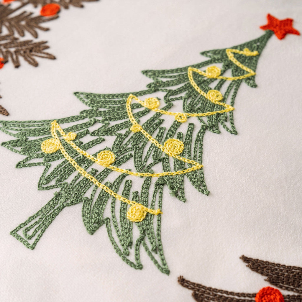 UK Velvet Christmas Cushion Cover Xmas Pillow Case Home Decor Christmas Tree 18"