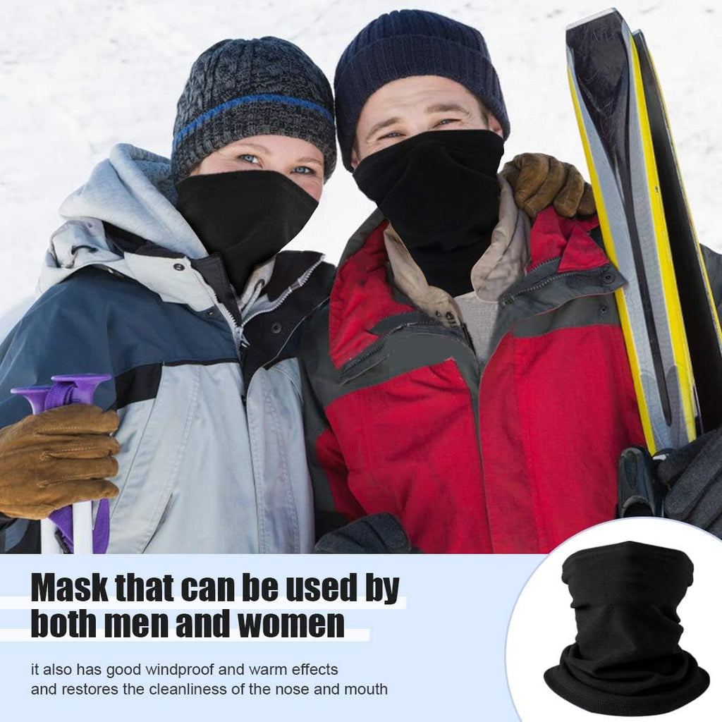 Neck Warmer Snood for Men & Women,Winter Neck Gaiter Fleece Bandana Face Covering Mask Windproof Neck Scarf Neckwear for Outdoor Sports Motorcycle Skiing Running Cycling