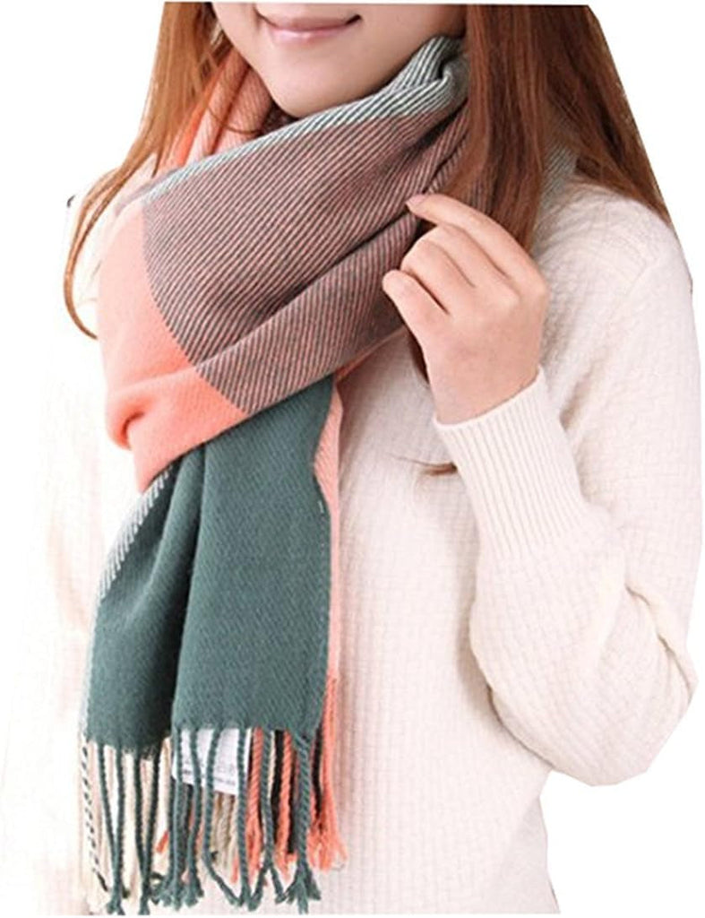 Ladies Scarves and Shawl Winter Blanket Scarves for Women Tartan Scarf Long Soft Warm Checked Scarf Ladies Gifts