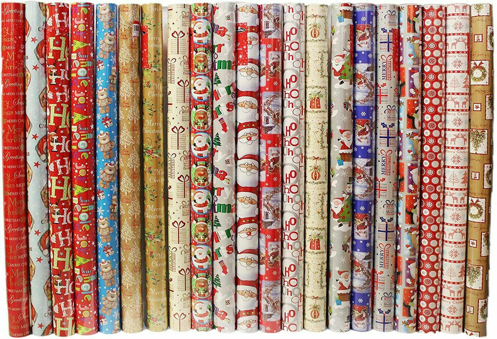 36M Christmas Gift Wrap Wrapping Paper Assorted Design 7M,4M,5M,Prese
