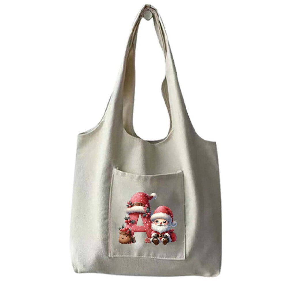 Christmas Gift Canvas Shopping Bag Shoulder Tote Shopper Bag Reusable Handbag UK
