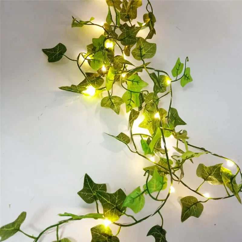Flower Leaf String Fairy Lights Battery Powered Christmas Tree Garland UK