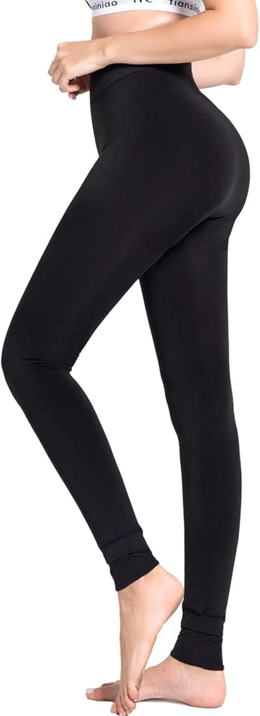 Women Ladies Thermal Winter Thick Velvet Stretchy Fleece Lined Leggings Pant Elastic High Waisted Tight