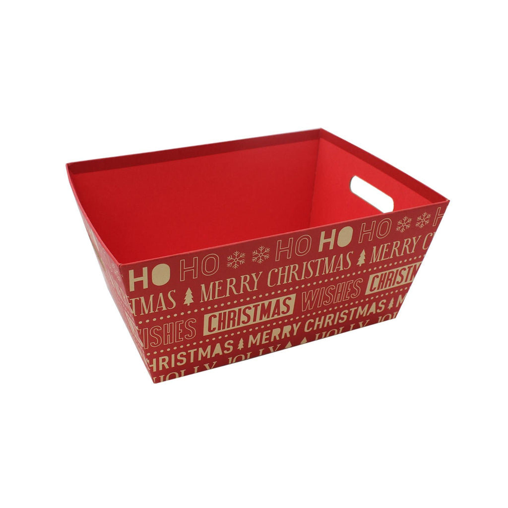 Christmas Hamper Gift Box Small Medium or Large HO HO HO - Choose Size