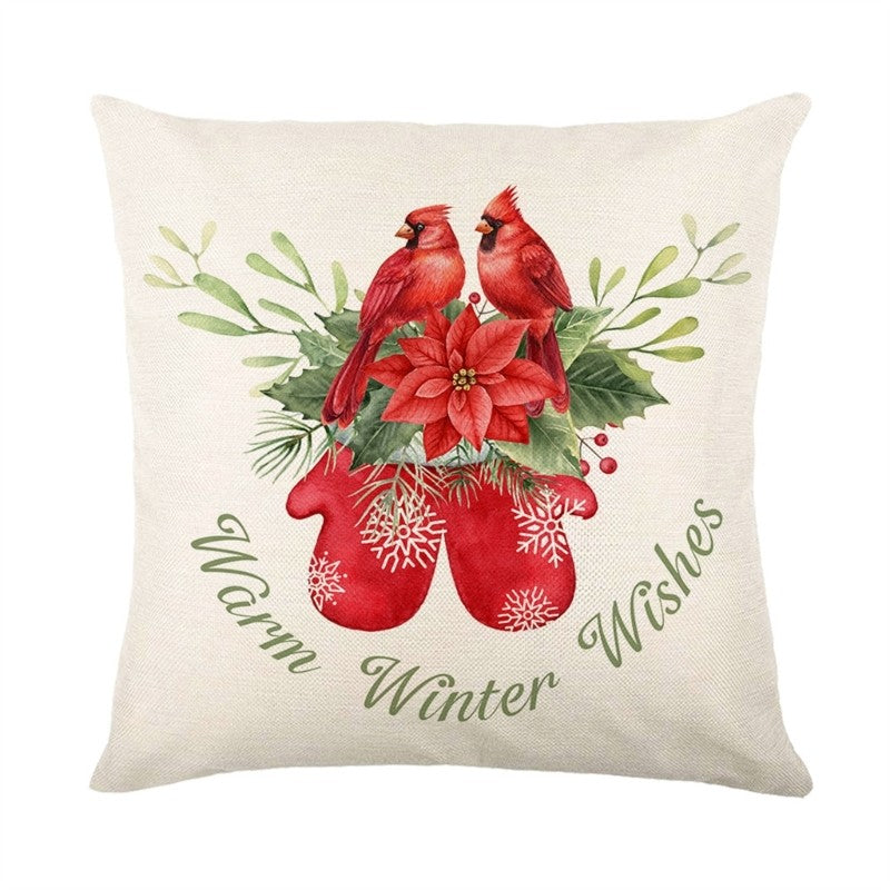 Christmas Pillow Covers 18" X 18" Christmas Decorations Truck Throw Pillowcase