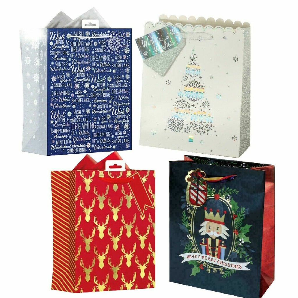 Christmas Giftbag Medium Stylish Xmas Present Bag Packaging Wrapping Inspiration
