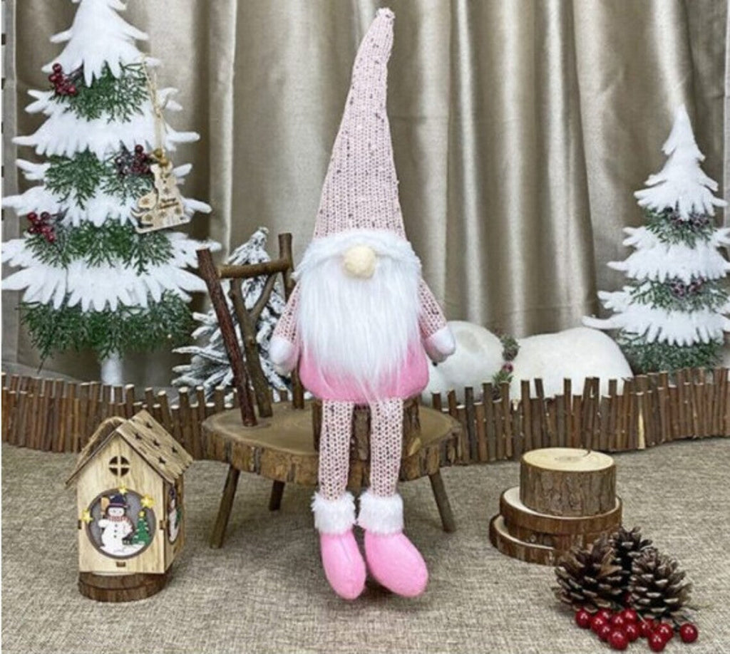 Christmas Gnome Xmas Decorations Home Decor Grey Pink White Gonk Nordic Ornament