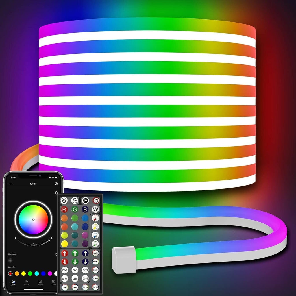 AILBTON Led Neon Rope Lights 10M Flexible Led Rope Lights,Control with App/Remot
