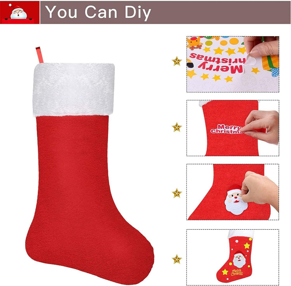 Red Father Christmas Santa Sacks Stocking Socks Bags Gifts Present Xmas Toy 38Cm